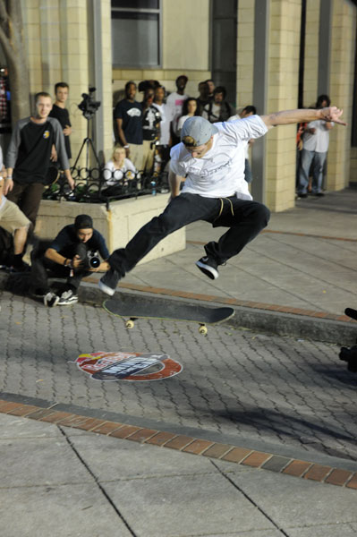 CJ Tambornino started with a switch frontside flip